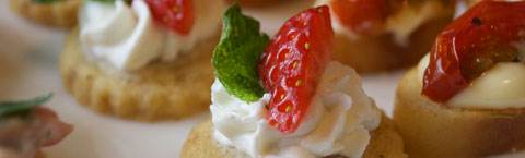 Strawberry & Goats Cheese Canape Header Image Strawberry & Goats Cheese Canape Header Image