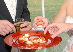 wedding reception canapes